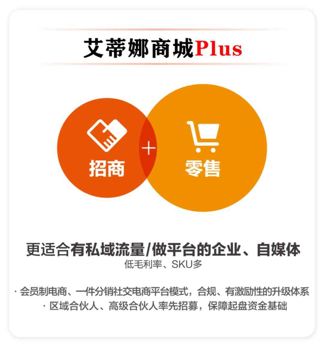“招商+零售”双核版艾蒂娜商城--可定制化智慧商业模式，十年扛鼎之作！