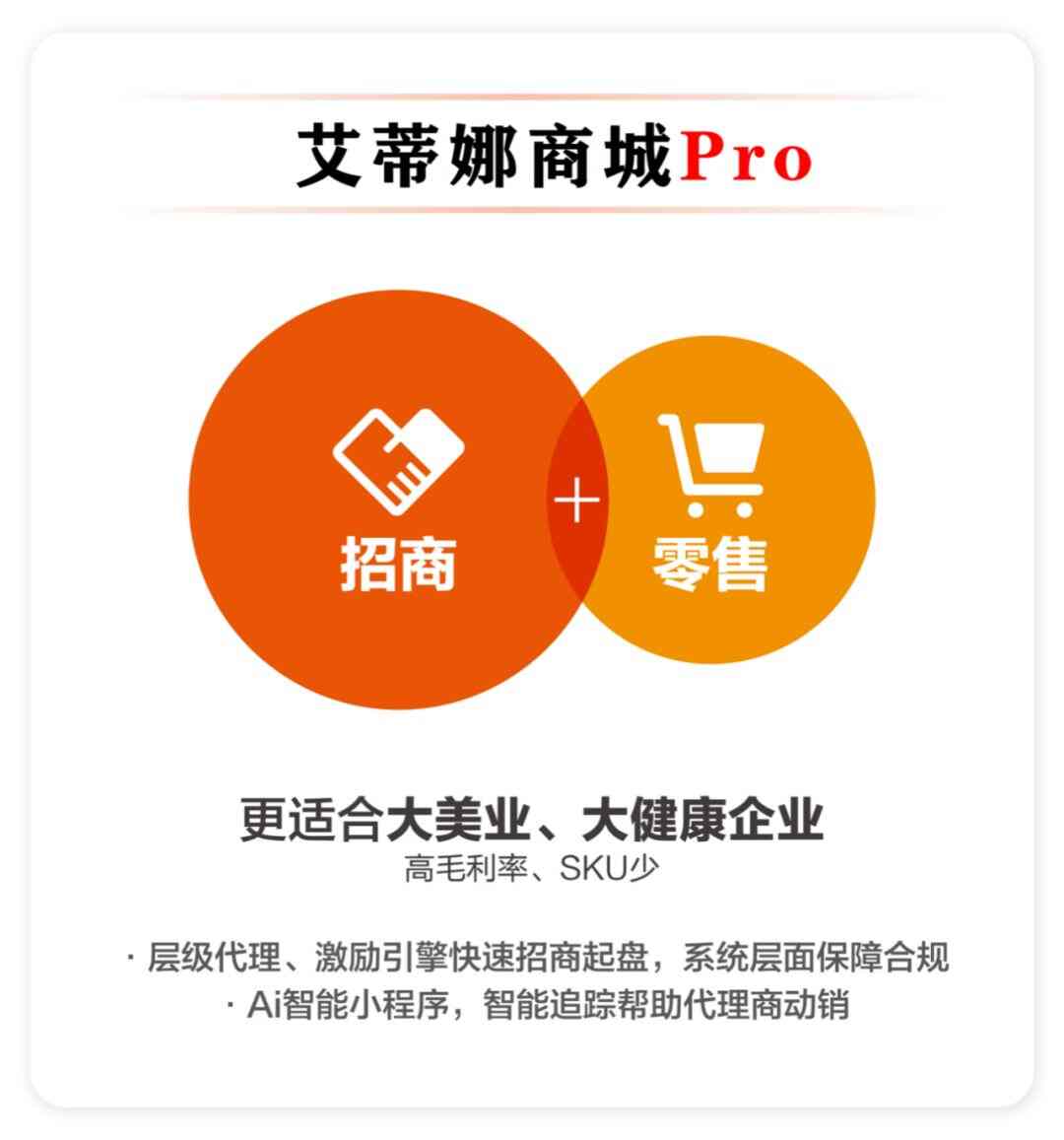 “招商+零售”双核版艾蒂娜商城--可定制化智慧商业模式，十年扛鼎之作！