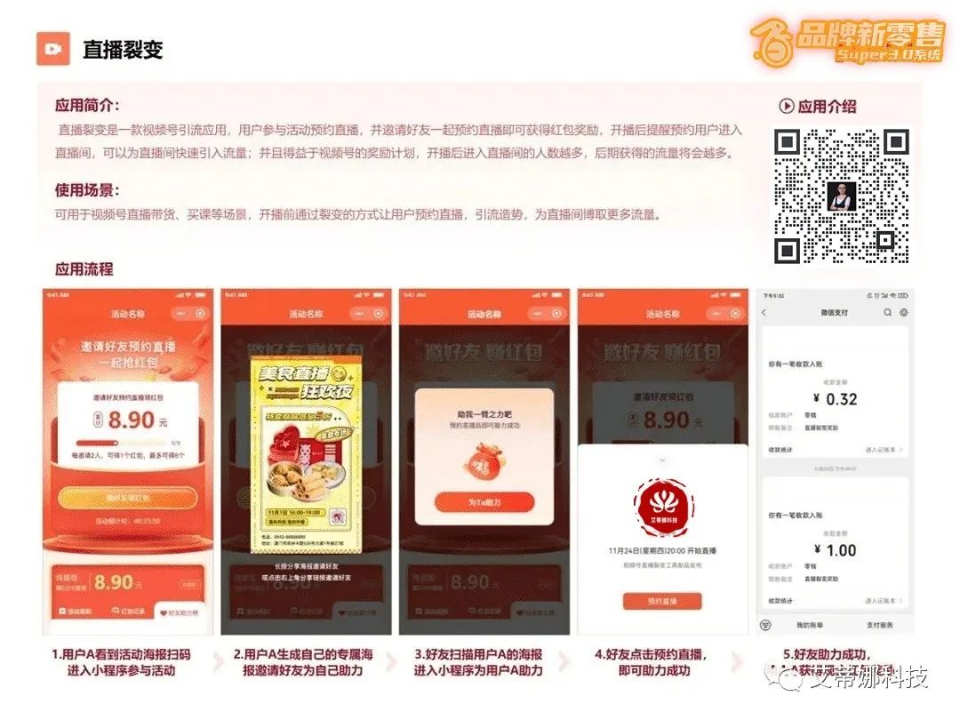 【SCRM裂变上新】视频号直播裂变，引爆直播间流量神器~